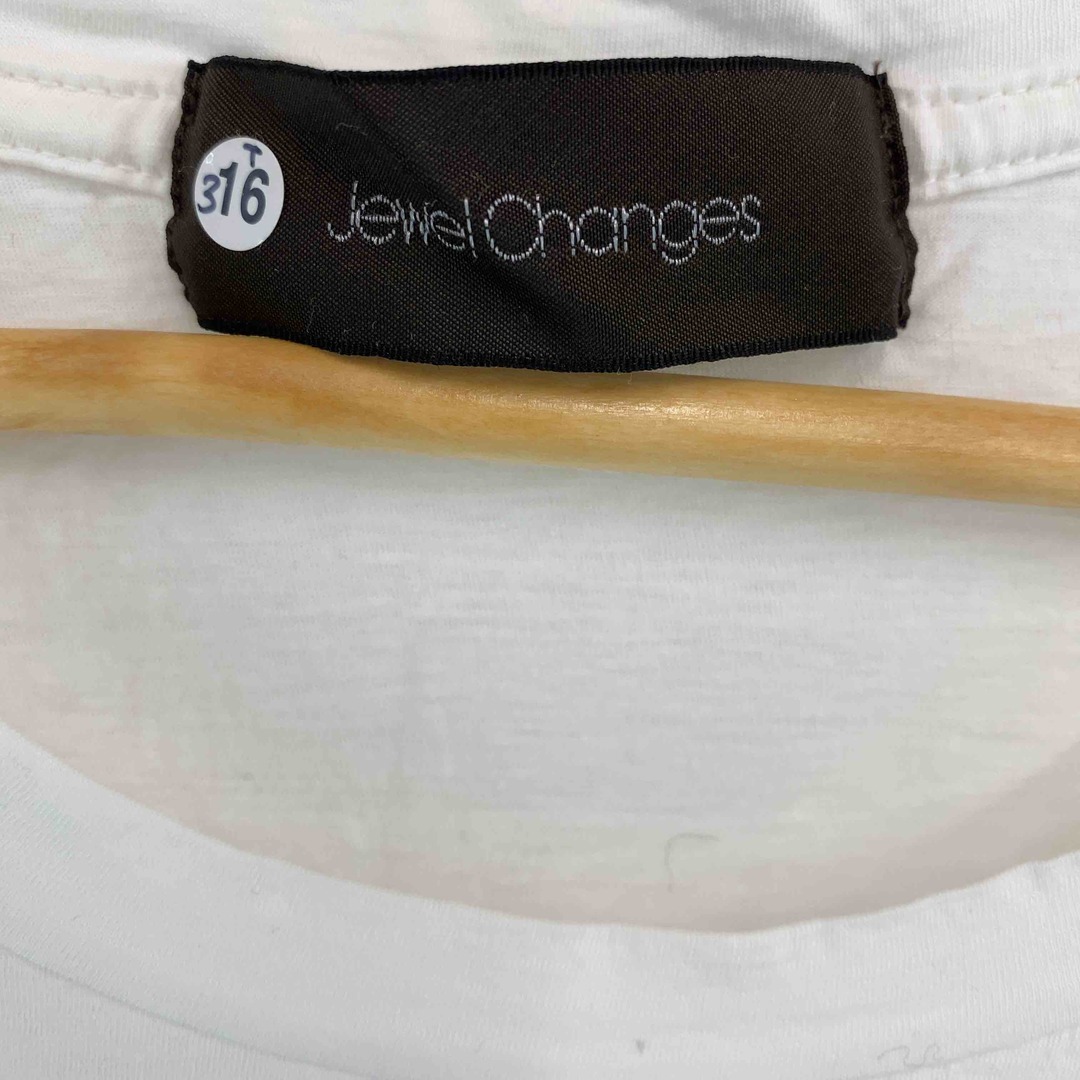 Jewel Changes(ジュエルチェンジズ)のJewel Changesジュエルチェンジズ UNITED ARROWS レディース ユナイテッドアローズ Tシャツ/カットソー半袖 ロゴプリント レディースのトップス(Tシャツ(半袖/袖なし))の商品写真