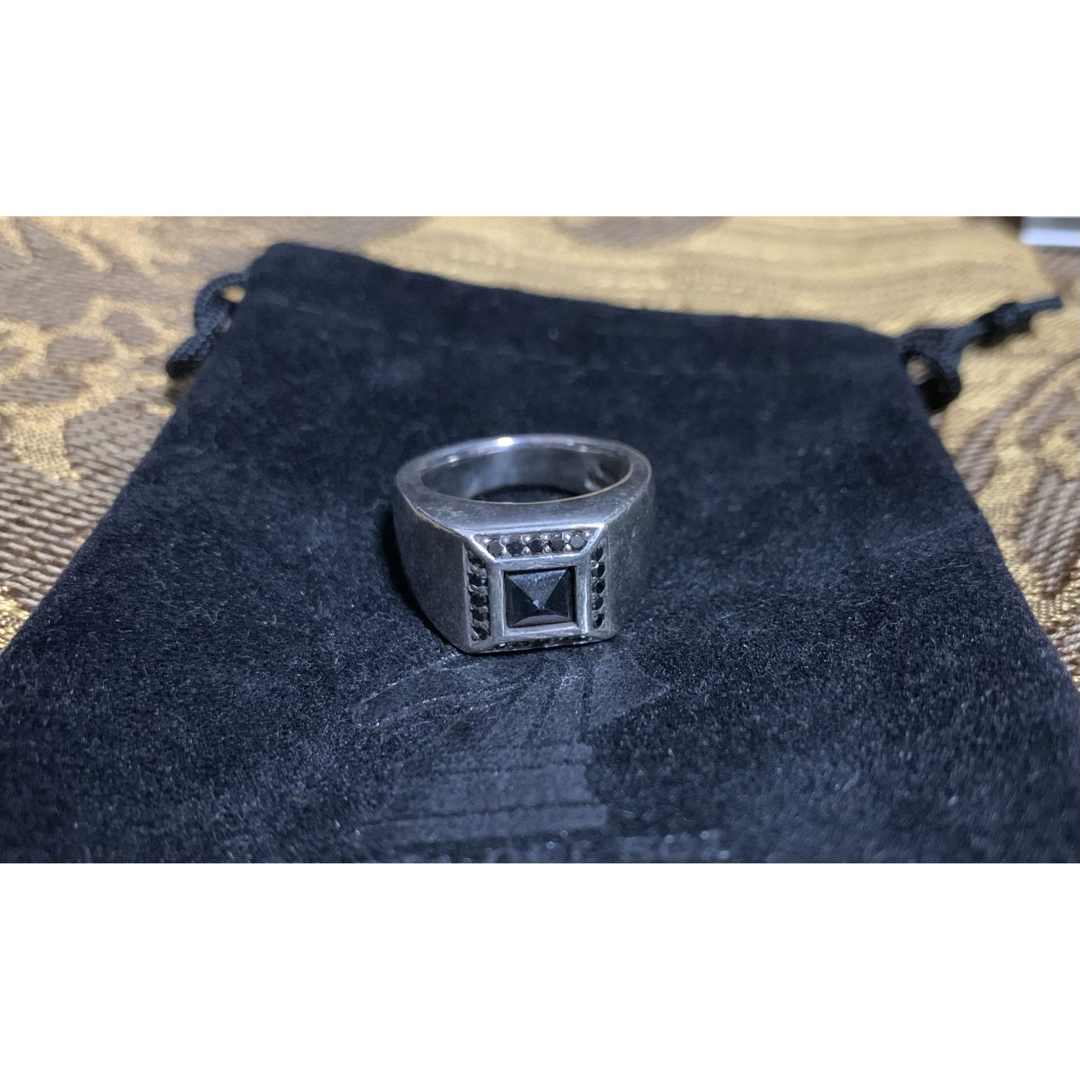 PUERTA DEL SOL(プエルタデルソル)のプエルタデルソル ヘマタイト ブラックダイヤリング メンズのアクセサリー(リング(指輪))の商品写真
