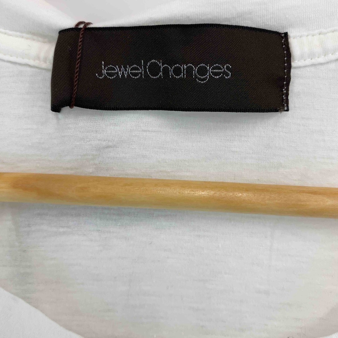 Jewel Changes(ジュエルチェンジズ)のJewel ChangesジュエルチェンジズUNITED ARROWS レディース ユナイテッドアローズ Tシャツ/カットソー半袖 オフ ロゴプリント レディースのトップス(Tシャツ(半袖/袖なし))の商品写真