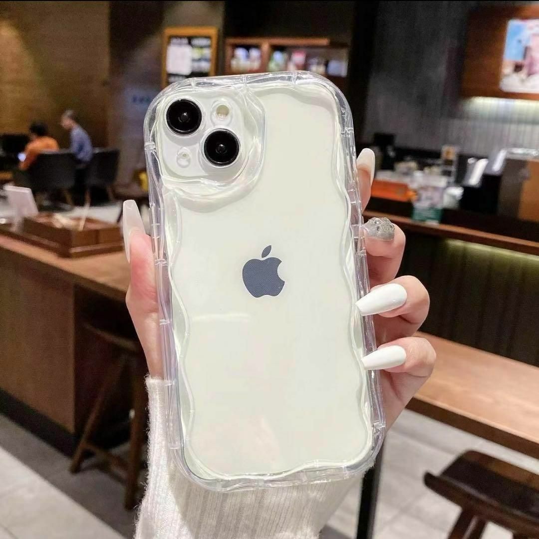 iphone13 iphone14ケース  カバー 韓国かわいい 透明 スマホ/家電/カメラのスマホアクセサリー(iPhoneケース)の商品写真