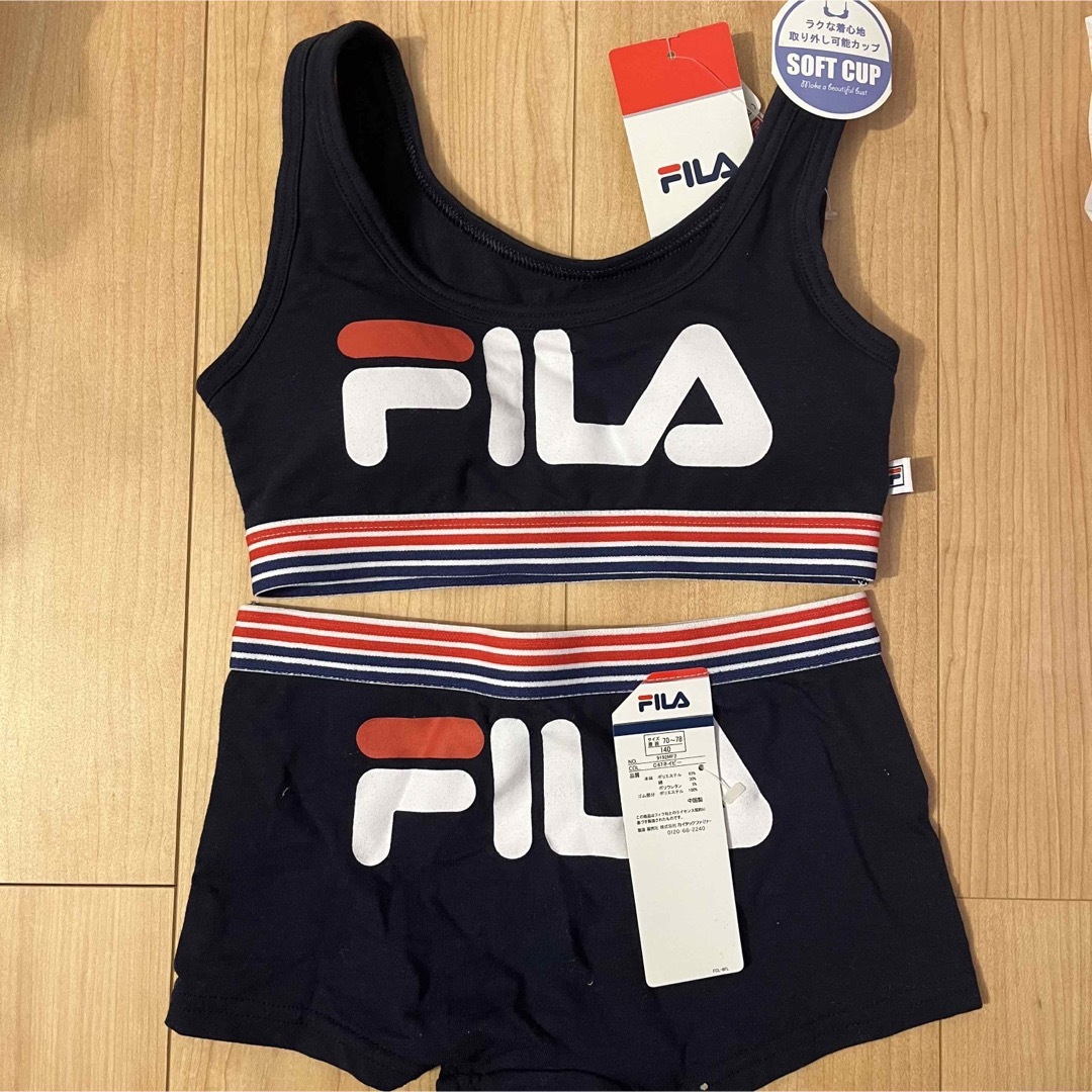 FILA(フィラ)の新品☆フィラ　ブラ＆ショーツ　140 キッズ/ベビー/マタニティのキッズ服女の子用(90cm~)(下着)の商品写真