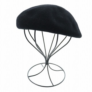 カシラ(CA4LA)のカシラ CA4LA ベレー帽 帽子 フェルト 黒 ブラック /SI32(ハンチング/ベレー帽)