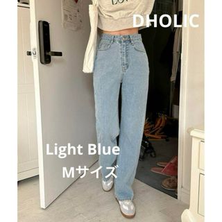 ディーホリック(dholic)のDHOLIC ハイウエストワイドデニムパンツ　Mサイズ(デニム/ジーンズ)