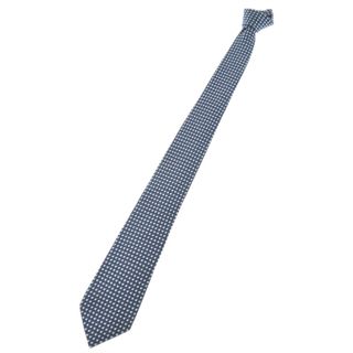 エルメネジルドゼニア(Ermenegildo Zegna)のErmenegildo Zegna ゼニア ネクタイ - 青系x白(総柄) 【古着】【中古】(ネクタイ)