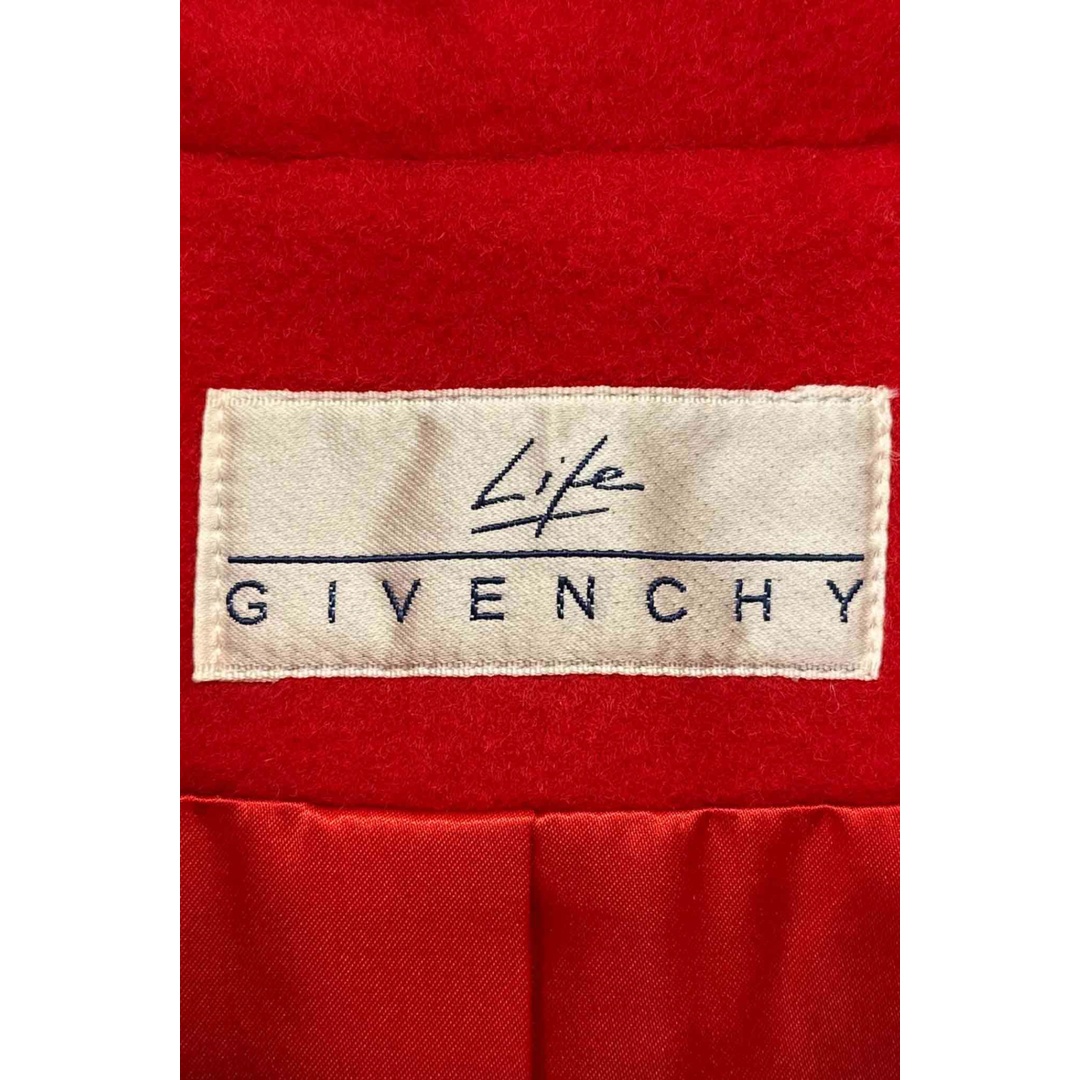 GIVENCHY red coat ジバンシィ コート ダブル レッド サイズ9号 ウール アウター レディース ヴィンテージ 8 レディースのジャケット/アウター(ロングコート)の商品写真