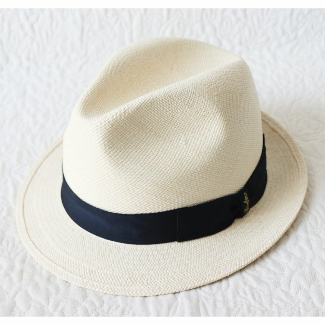 Borsalino(ボルサリーノ)の新品【ボルサリーノ】 Quito 高級パナマハット 麦わら帽子 ナチュラル 59 メンズの帽子(ハット)の商品写真
