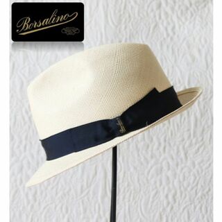 ボルサリーノ(Borsalino)の新品【ボルサリーノ】 Quito 高級パナマハット 麦わら帽子 ナチュラル 59(ハット)