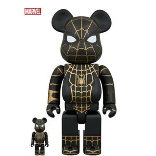 ベアブリック(BE@RBRICK)のBE@RBRICK SPIDER-MAN BLACK  100％ & 400％(アメコミ)