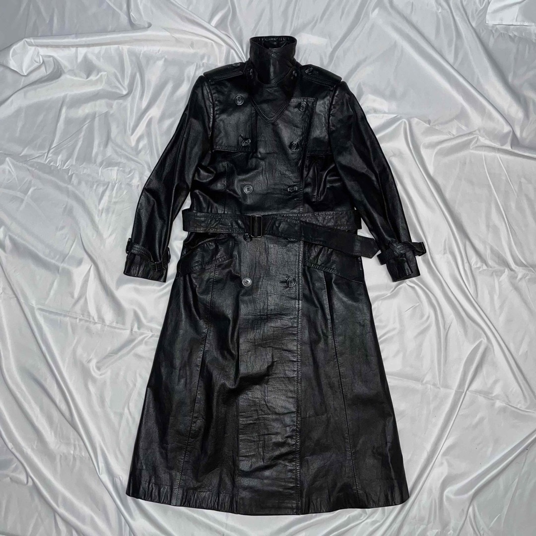 VINTAGE(ヴィンテージ)のvintage real leather trench coat メンズのジャケット/アウター(トレンチコート)の商品写真