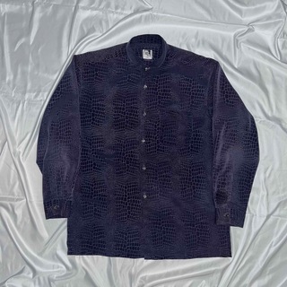 ヴィンテージ(VINTAGE)のvintage design pattern band collar shirt(シャツ)