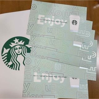 スターバックスコーヒー(Starbucks Coffee)の使用期限4.5まで❗️スターバックスドリンクチケット五枚セット(フード/ドリンク券)