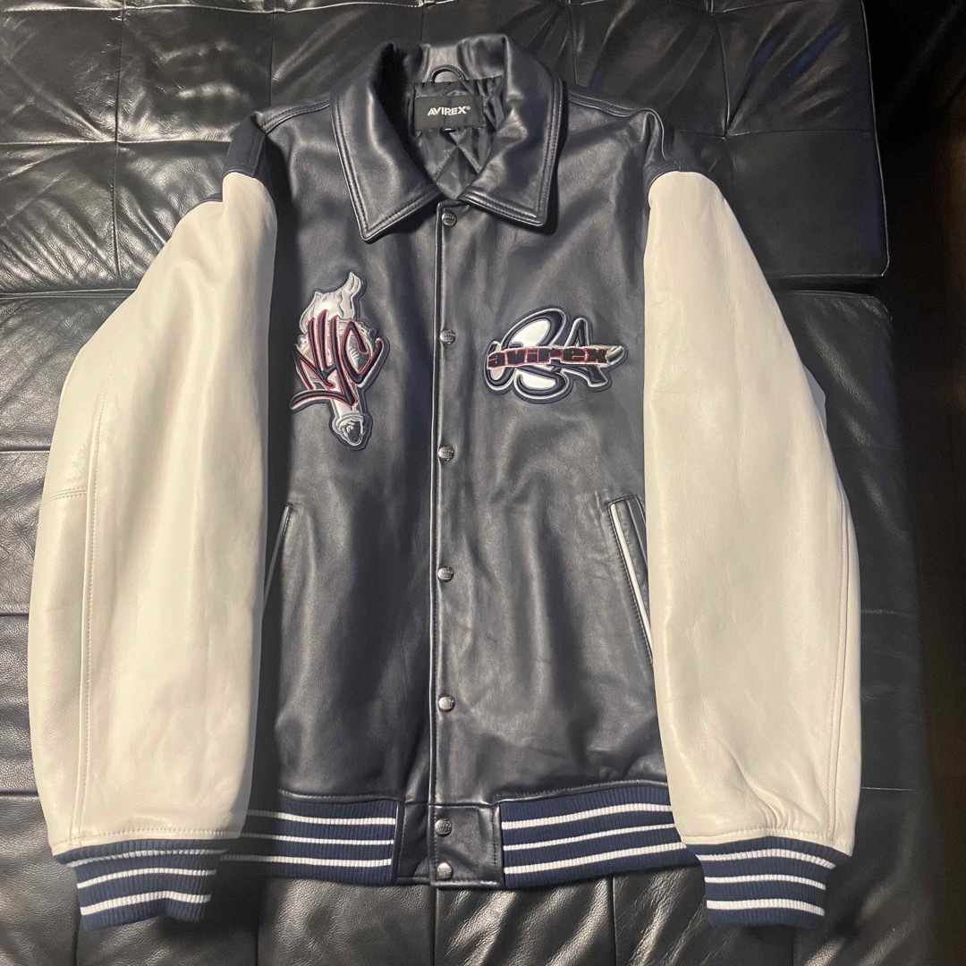 AVIREX - AVIREX VARSITY レザージャケット スタジャン 革ジャン AVIREX - AVIREX VARSITY レザージャケット スタジャン 革ジャン