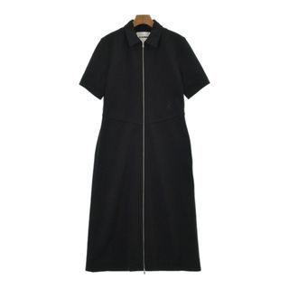 ジルサンダー(Jil Sander)のJIL SANDER ジルサンダー ワンピース 38(S位) 黒 【古着】【中古】(ひざ丈ワンピース)