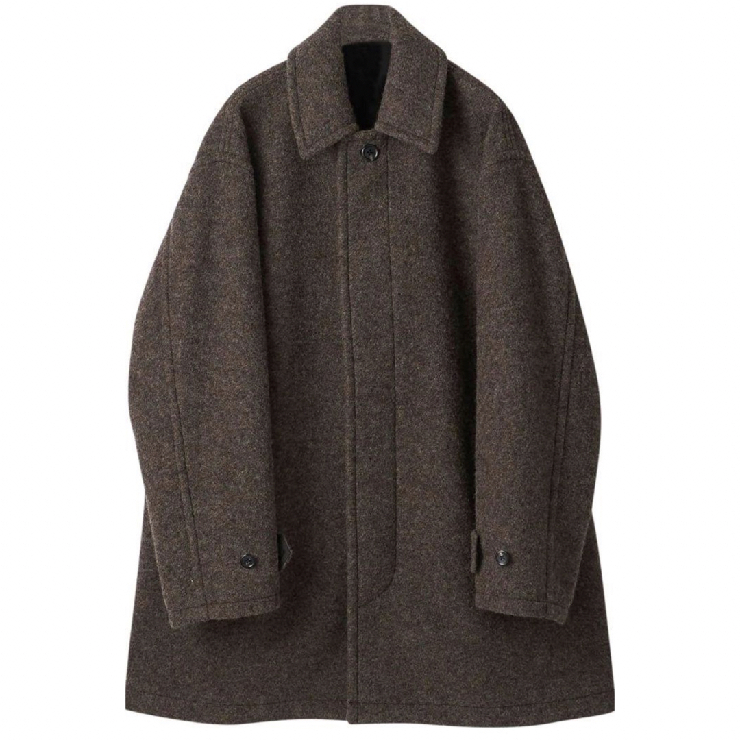 steven alan(スティーブンアラン)のKNIT FLEC HALF BALMACAAN COAT/コート メンズのジャケット/アウター(ステンカラーコート)の商品写真