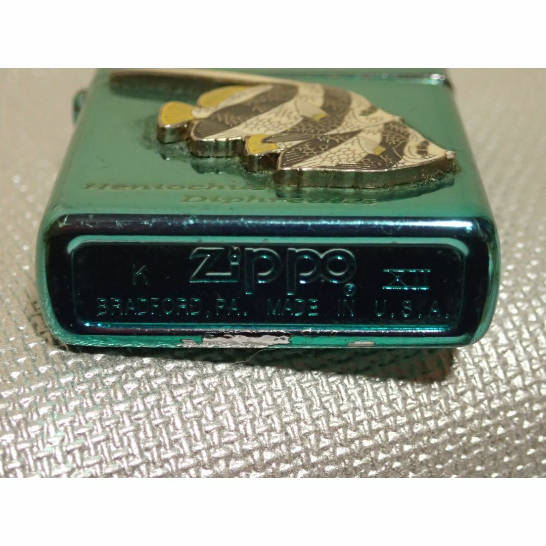 ZIPPO(ジッポー)の中古品　ZIPPO　LIMITED　EDITION　グリーン メンズのファッション小物(タバコグッズ)の商品写真