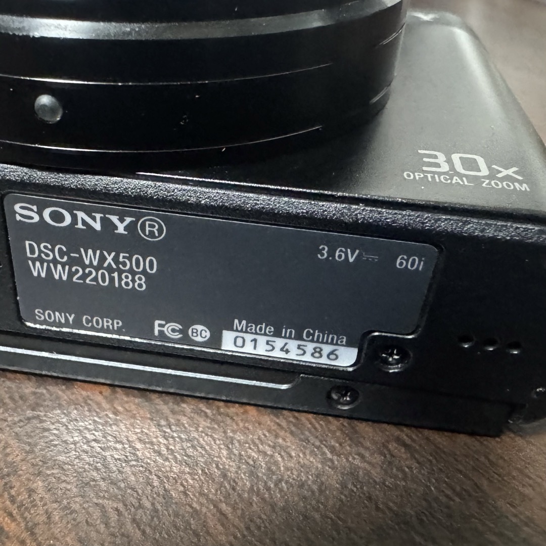 SONY Cyber−Shot WX DSC-WX500 ブラック スマホ/家電/カメラのカメラ(コンパクトデジタルカメラ)の商品写真