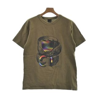 スキャナー(SCANNER)のSCANNER スキャナー Tシャツ・カットソー L カーキ 【古着】【中古】(Tシャツ/カットソー(半袖/袖なし))