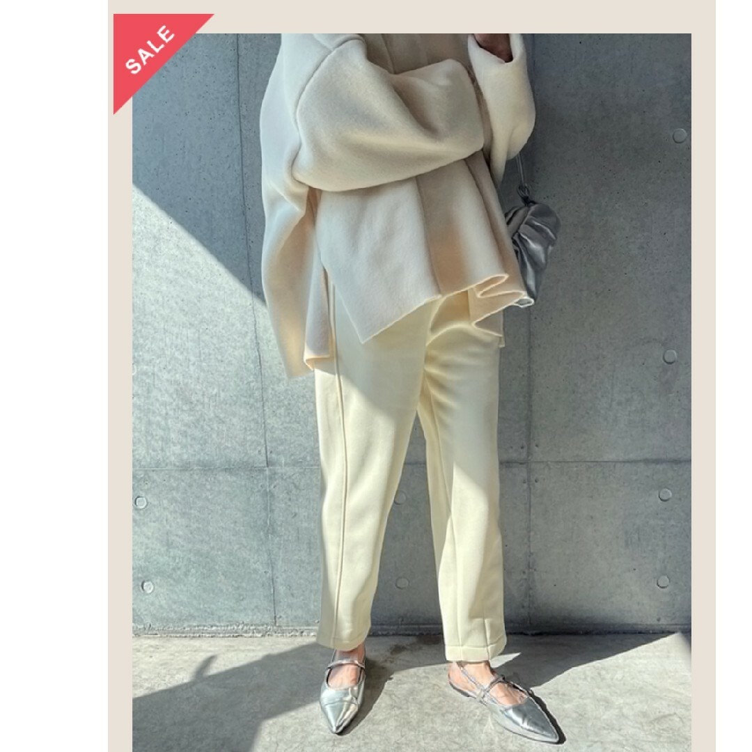 hana様専用　毛ver. Pin-tuck Jogger Pant_Ivory レディースのパンツ(デニム/ジーンズ)の商品写真