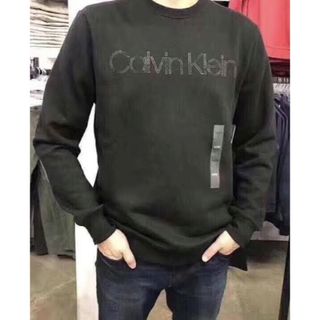 カルバンクライン(Calvin Klein)のCalvin Klein カルバンクライン　スウェットトレーナー　ブラック(スウェット)