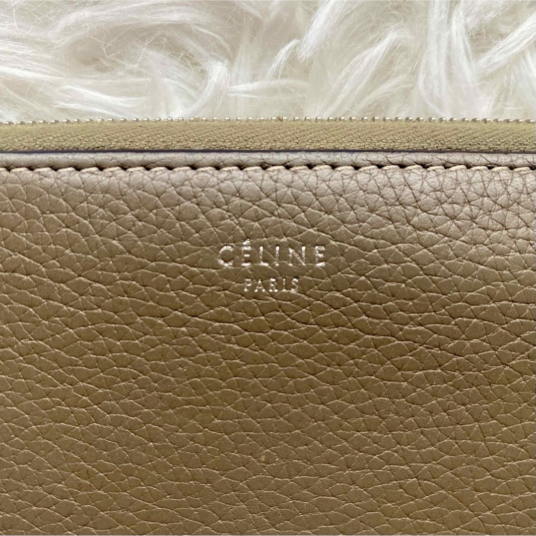 celine(セリーヌ)の49.美品✨ セリーヌ 長財布 ラウンドジップ 男女兼用 グレージュ ベージュ系 レディースのファッション小物(財布)の商品写真