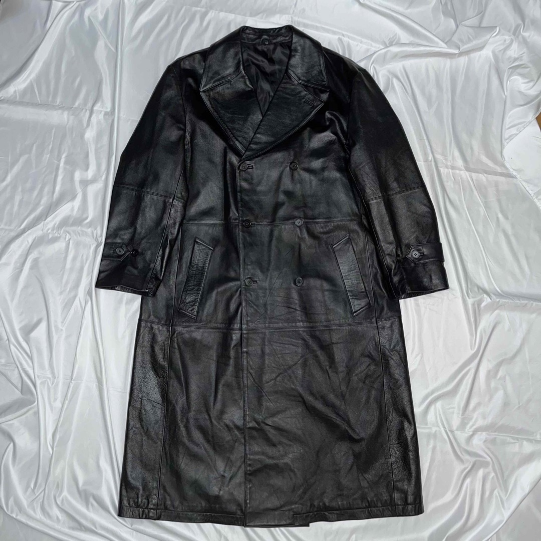 21,840円vintage oversize lether caster coat