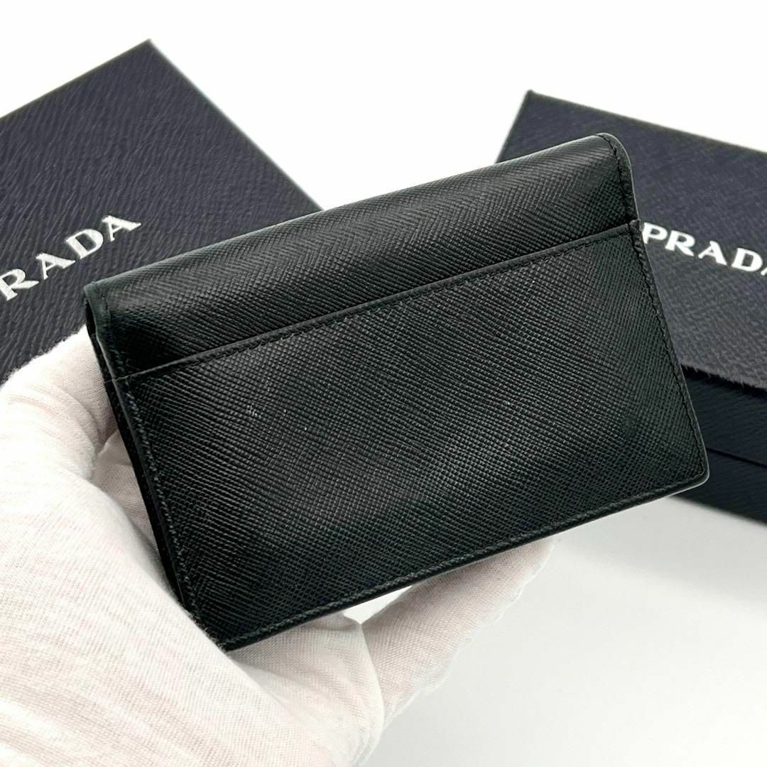 PRADA(プラダ)の⭐️美品⭐️プラダ カードケース トライアングルロゴ   サフィアーノ レザ－ レディースのファッション小物(名刺入れ/定期入れ)の商品写真