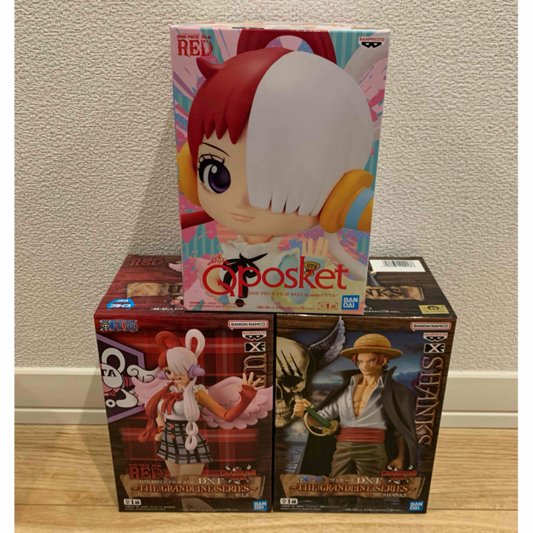 ワンピース フィギュア Qposket DXF シャンクス ウタ 3体セット エンタメ/ホビーのフィギュア(アニメ/ゲーム)の商品写真