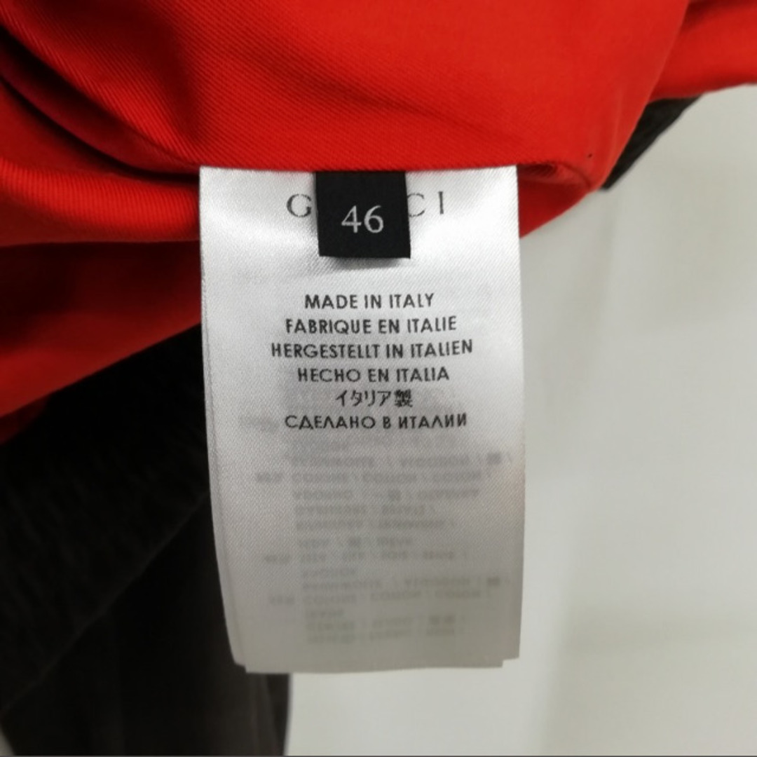 Gucci(グッチ)の2013 ジップアップ ブルゾン ジャケット コットン シルク ハンガー付 46 メンズのジャケット/アウター(ブルゾン)の商品写真