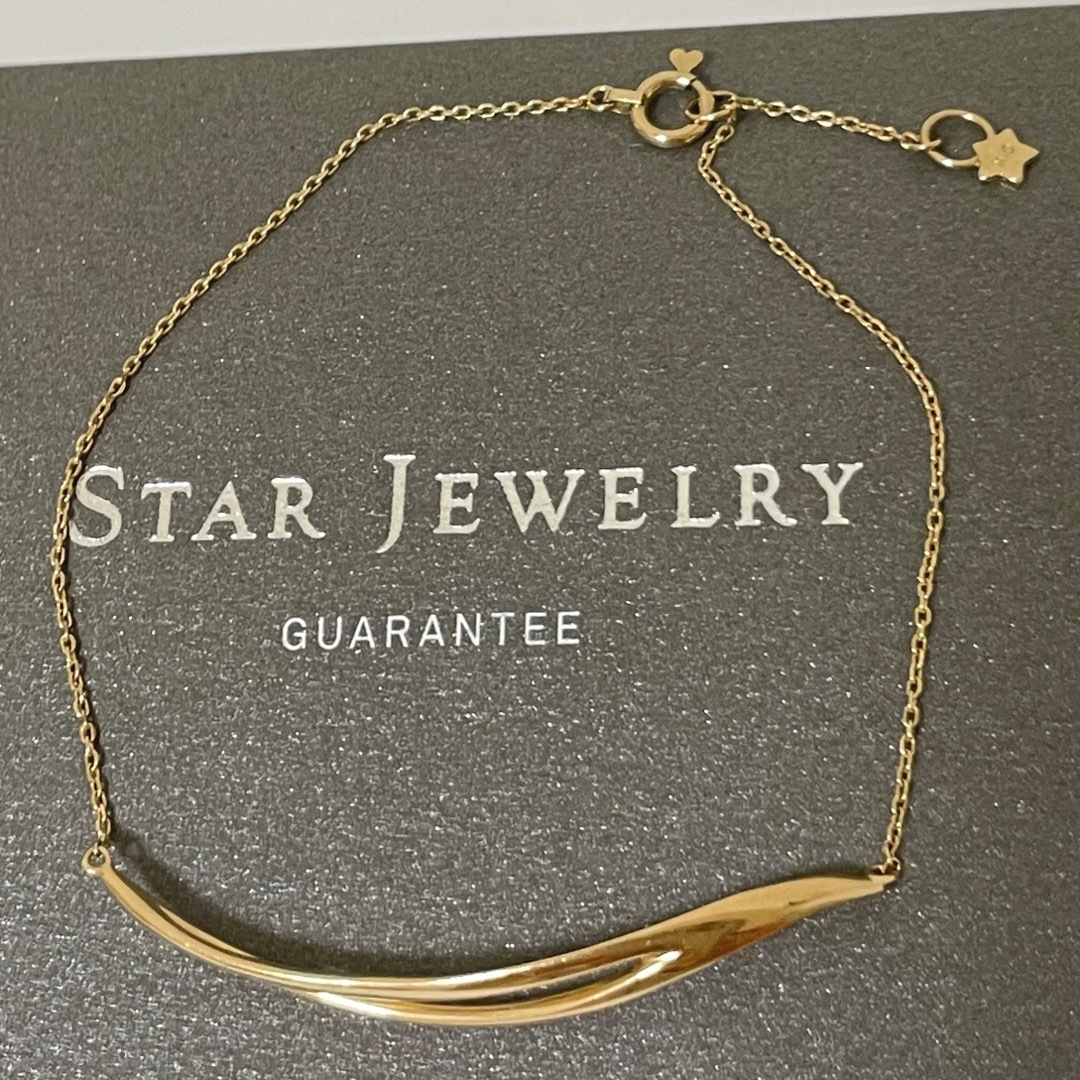 STAR JEWELRY(スタージュエリー)のスタージュエリー　K10  ブレスレット　 ウェーブライン　ゴールド　地金 レディースのアクセサリー(ブレスレット/バングル)の商品写真