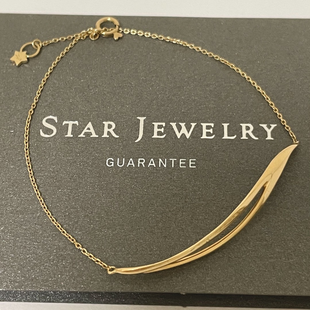 STAR JEWELRY(スタージュエリー)のスタージュエリー　K10  ブレスレット　 ウェーブライン　ゴールド　地金 レディースのアクセサリー(ブレスレット/バングル)の商品写真