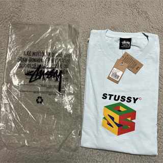 ステューシー(STUSSY)の23ss STUSSY S64 Pig  Dyed tee tシャツ　水色　XL(Tシャツ/カットソー(半袖/袖なし))