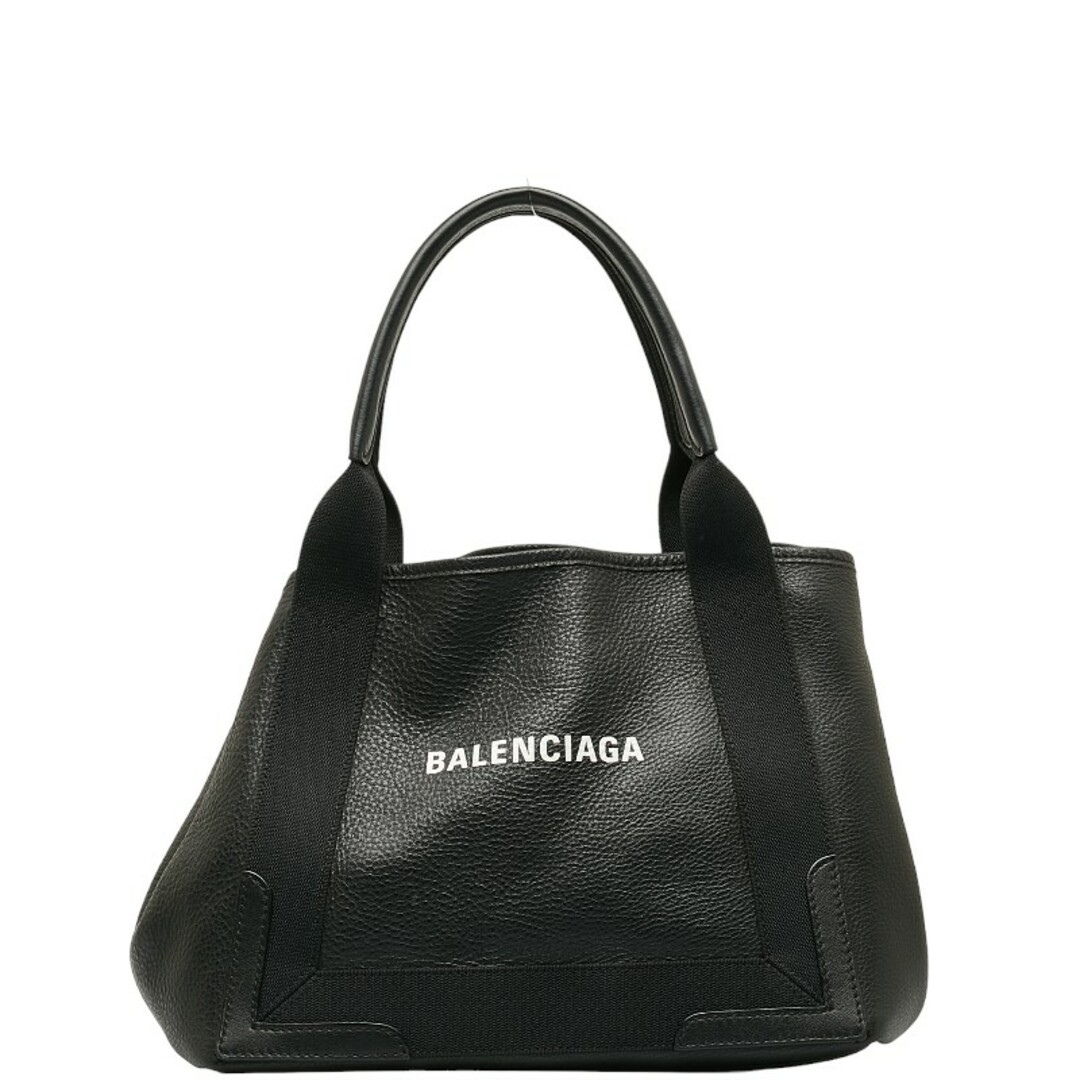 Balenciaga(バレンシアガ)のバレンシアガ ネイビーカバスS ロゴ ハンドバッグ 339933 レザー レディース BALENCIAGA 【214-40243】 レディースのバッグ(ハンドバッグ)の商品写真