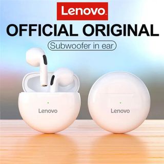 レノボ(Lenovo)のLenovo HT38 Bluetooth ワイヤレス イヤホン (ホワイト)(ヘッドフォン/イヤフォン)