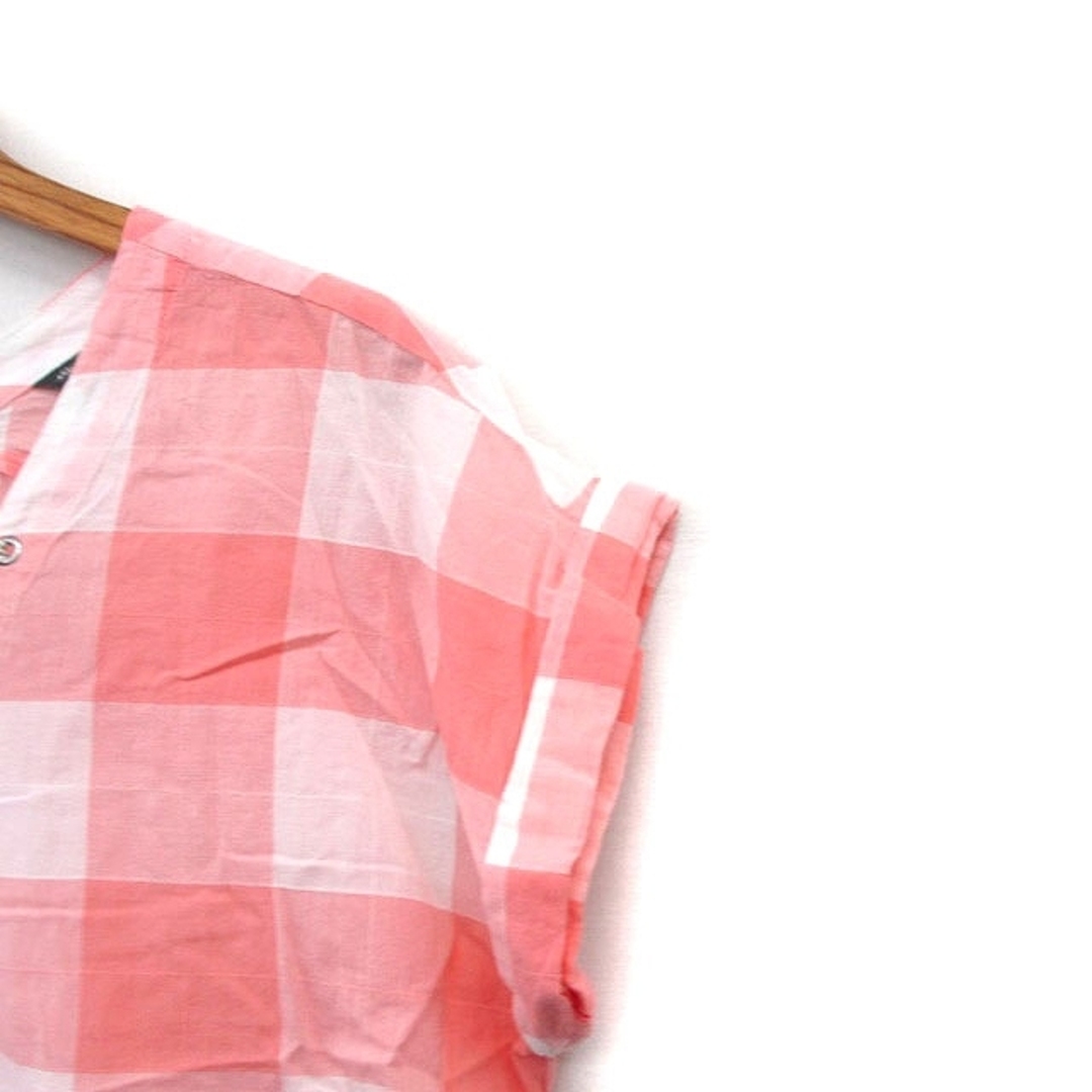 Eddie Bauer(エディーバウアー)のエディーバウアー シャツ ブラウス 半袖 レースアップ コットン チェック PS レディースのトップス(シャツ/ブラウス(半袖/袖なし))の商品写真
