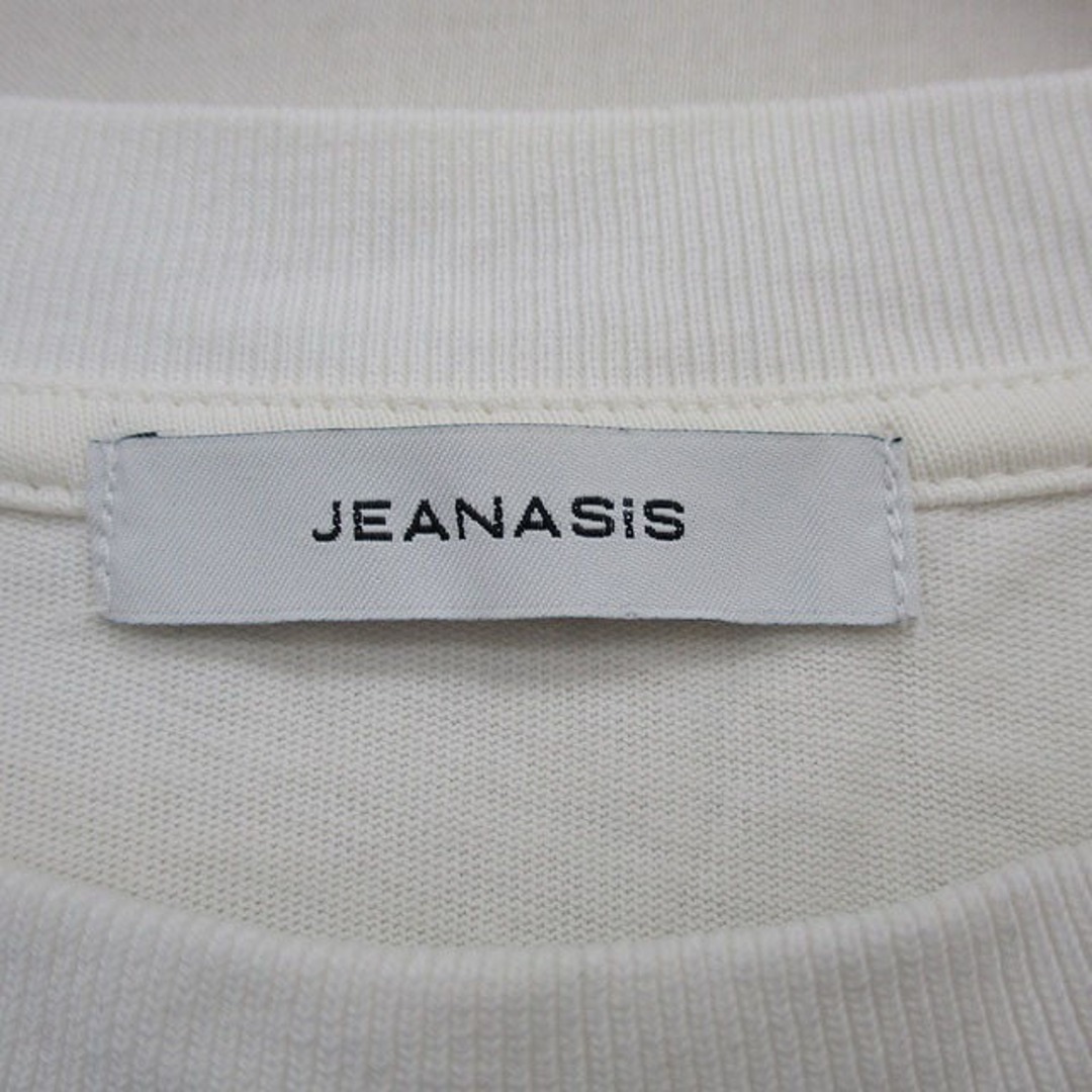 JEANASIS(ジーナシス)のジーナシス Tシャツ ワンピース ロング 半袖 スリット コットン 無地 F レディースのワンピース(ロングワンピース/マキシワンピース)の商品写真