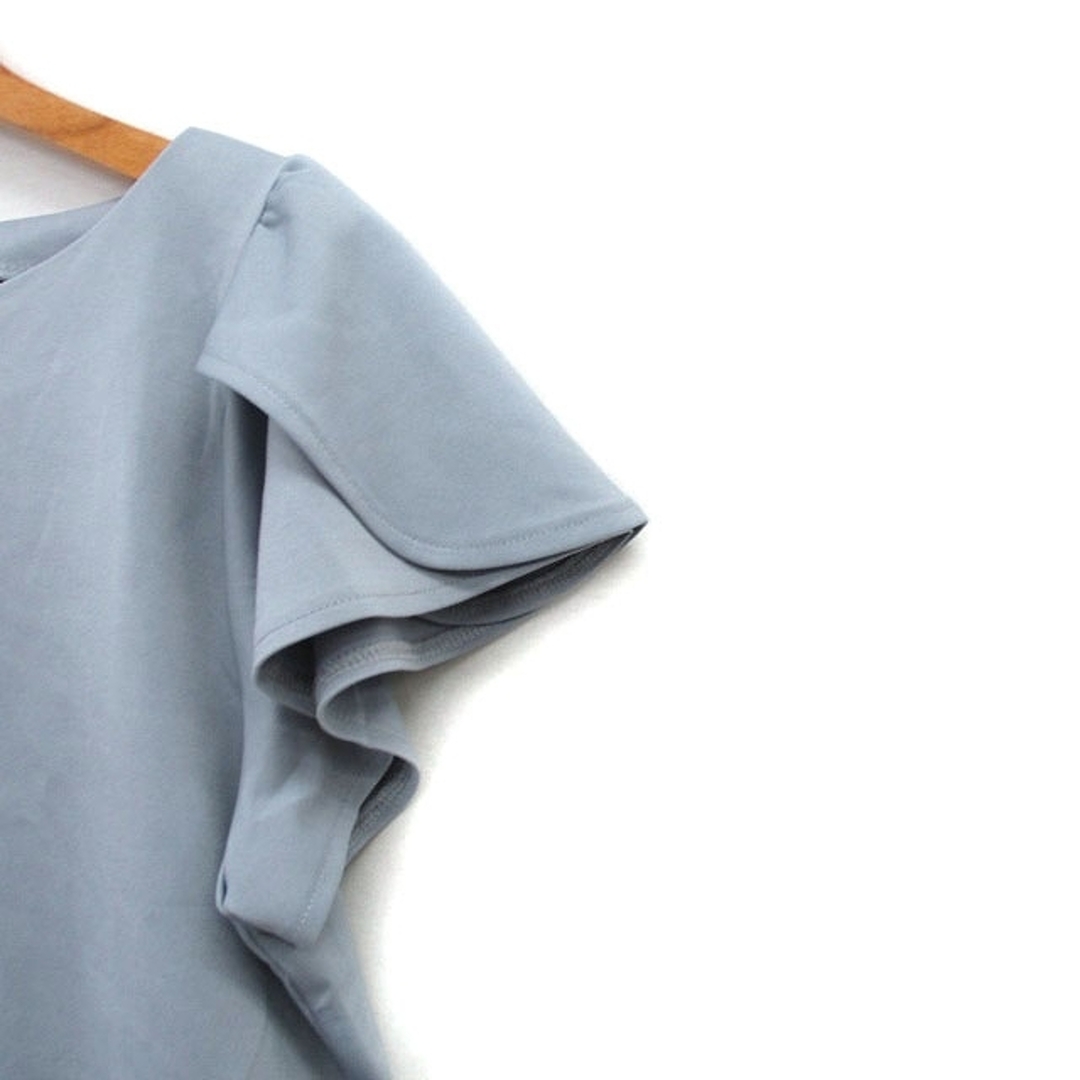 GRL(グレイル)のグレイル GRL カットソー Tシャツ 半袖 シンプル M ライトブルー 水色 レディースのトップス(カットソー(半袖/袖なし))の商品写真