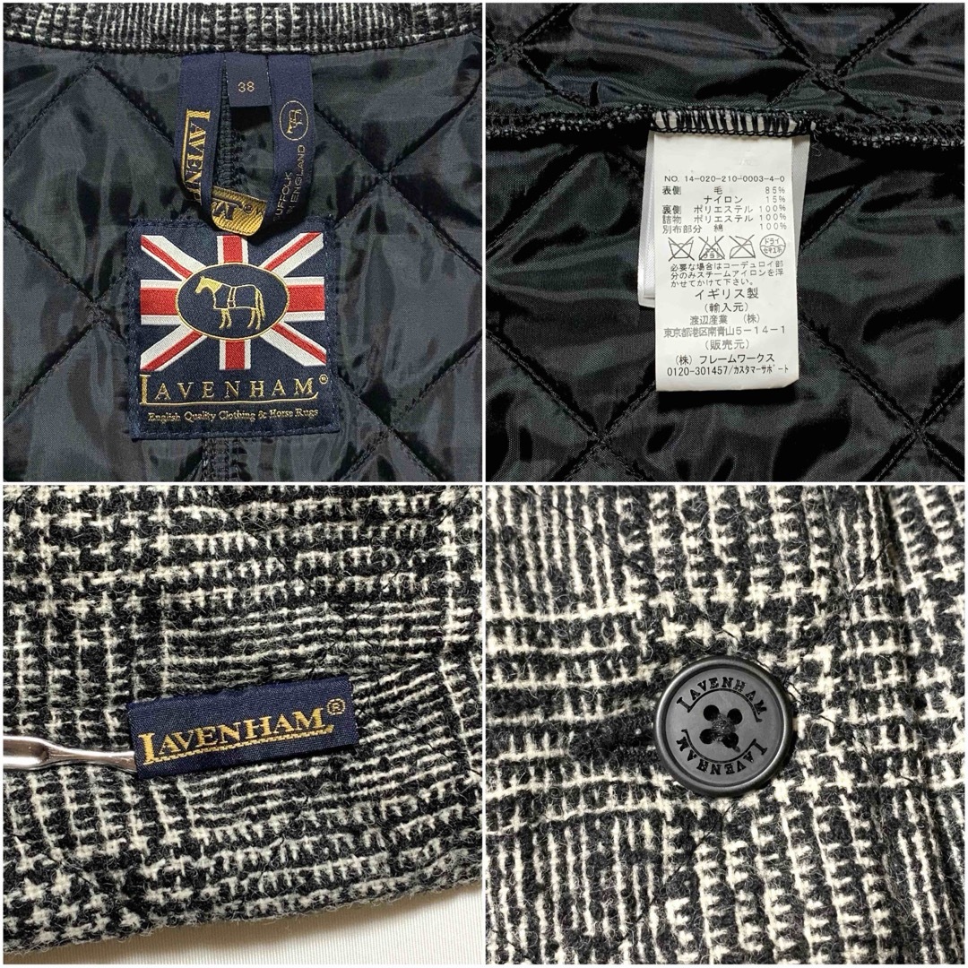 LAVENHAM - 美品 ラベンハム グレンチェック キルティング LAVENHAM - 美品 ラベンハム グレンチェック キルティング