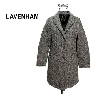 LAVENHAM - 美品 ラベンハム グレンチェック キルティング ウール チェスターコート 英国製