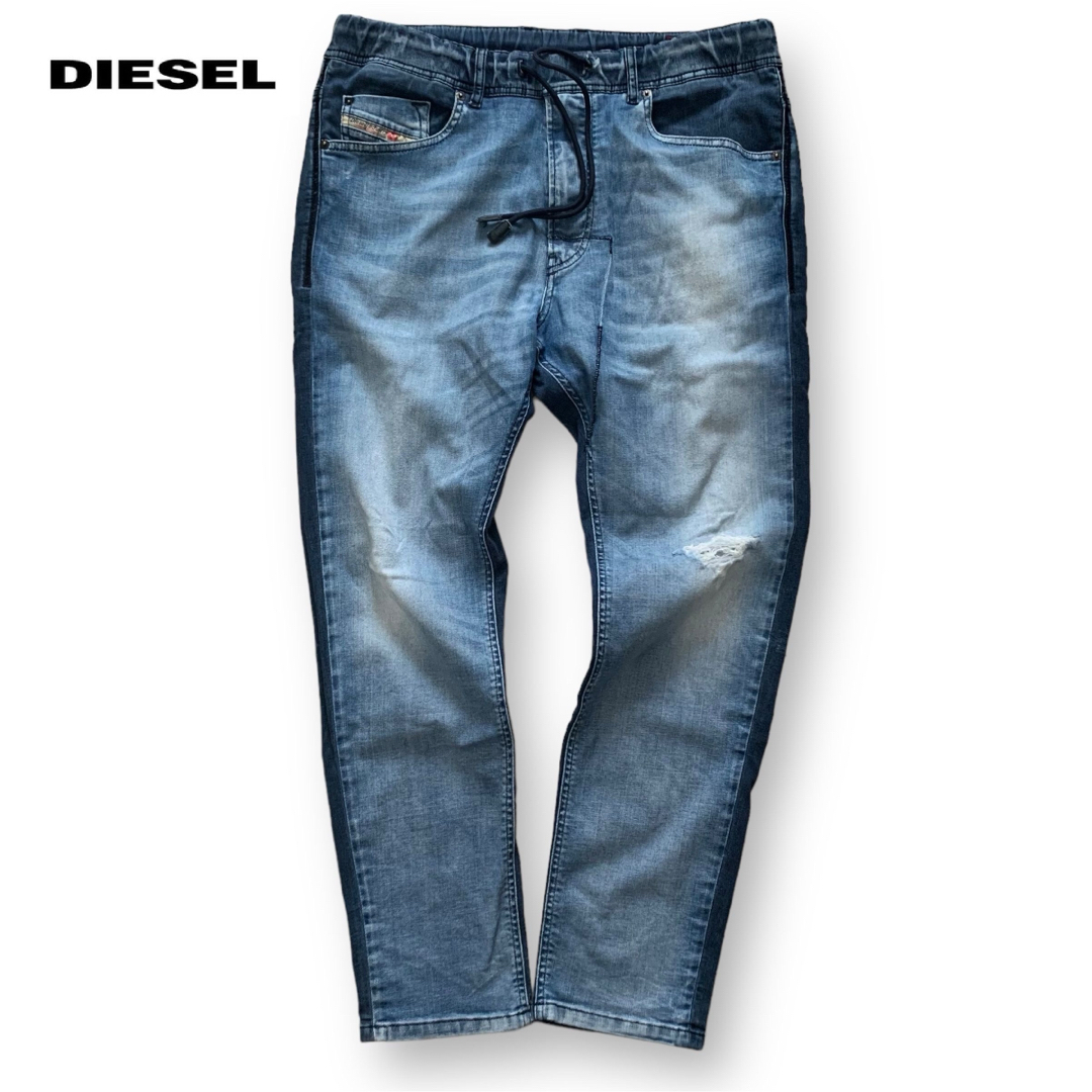 DIESEL(ディーゼル)のDIESEL Narrot /ツートーン/ジョグジーンズ/ドローコード メンズのパンツ(デニム/ジーンズ)の商品写真