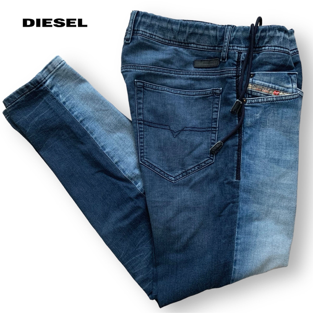 DIESEL(ディーゼル)のDIESEL Narrot /ツートーン/ジョグジーンズ/ドローコード メンズのパンツ(デニム/ジーンズ)の商品写真