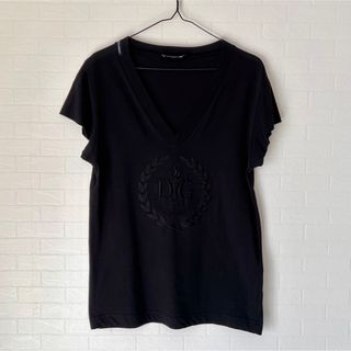 ドルチェアンドガッバーナ(DOLCE&GABBANA)のドルガバ◇刺繍Tシャツ◆Vネック(Tシャツ/カットソー(半袖/袖なし))