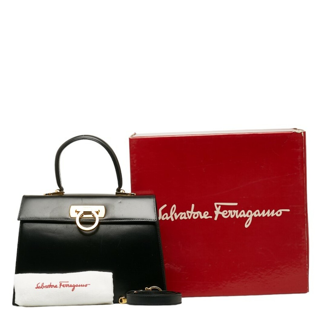 Salvatore Ferragamo(サルヴァトーレフェラガモ)のサルヴァトーレフェラガモ ガンチーニ ハンドバッグ ショルダーバッグ 2WAY レザー レディース Salvatore Ferragamo 【222-40585】 レディースのバッグ(ハンドバッグ)の商品写真