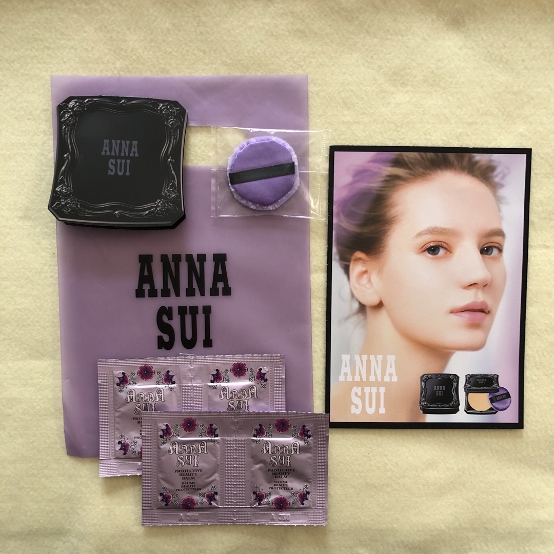 ANNA SUI(アナスイ)のANNA SUI ファンデーション&化粧下地&パフ 試供品 コスメ/美容のベースメイク/化粧品(化粧下地)の商品写真