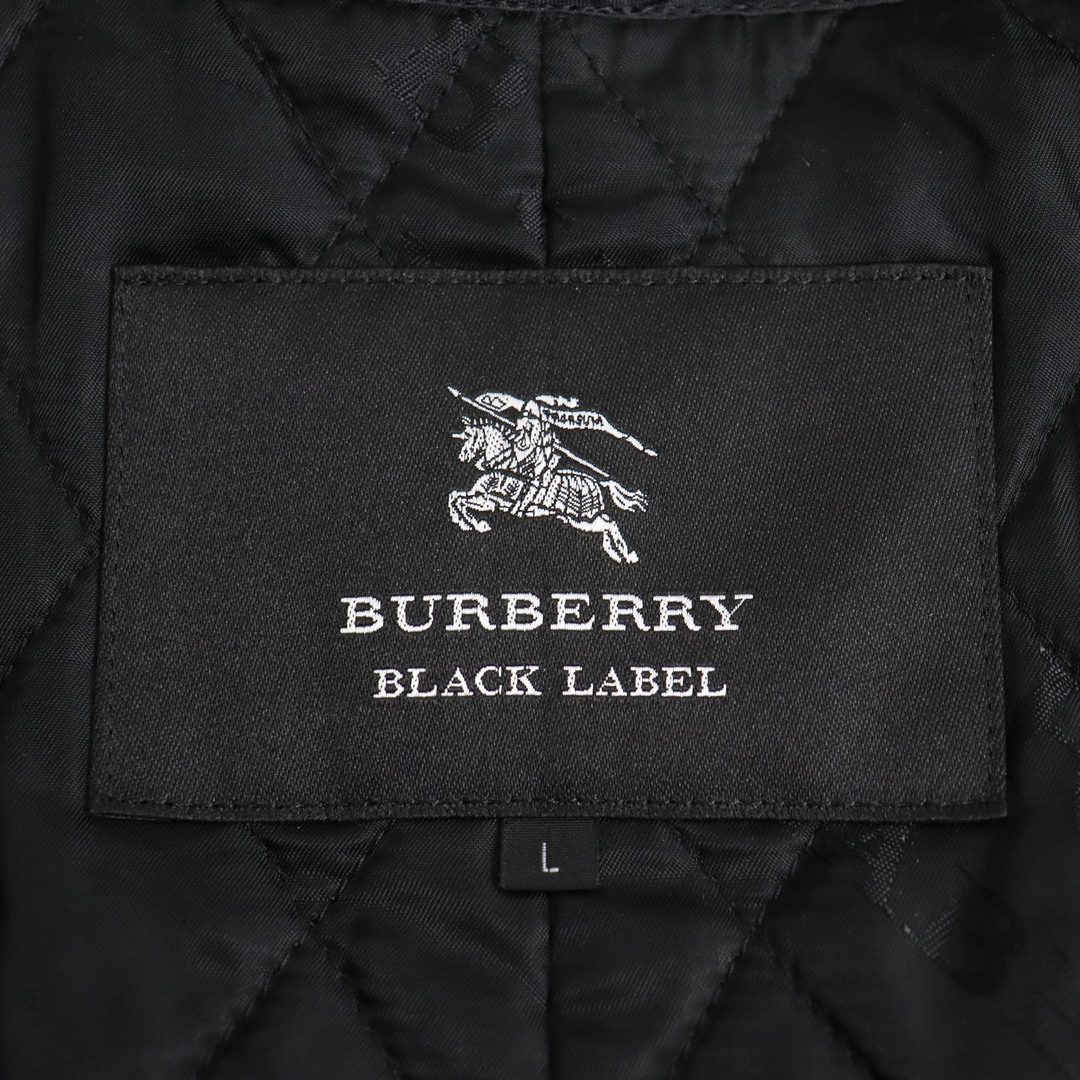 BURBERRY(バーバリー)の美品 Burberrys バーバリー 襟切替デザイン ベルト・ライナー付き ロング丈 ダブルブレスト トレンチコート ネイビー L 正規品 メンズ メンズのジャケット/アウター(トレンチコート)の商品写真