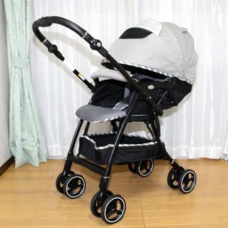 アップリカ(Aprica)の美品 Aprica LUXUNA airラクーナエアーコンパクト◆マルチハンドル(ベビーカー/バギー)