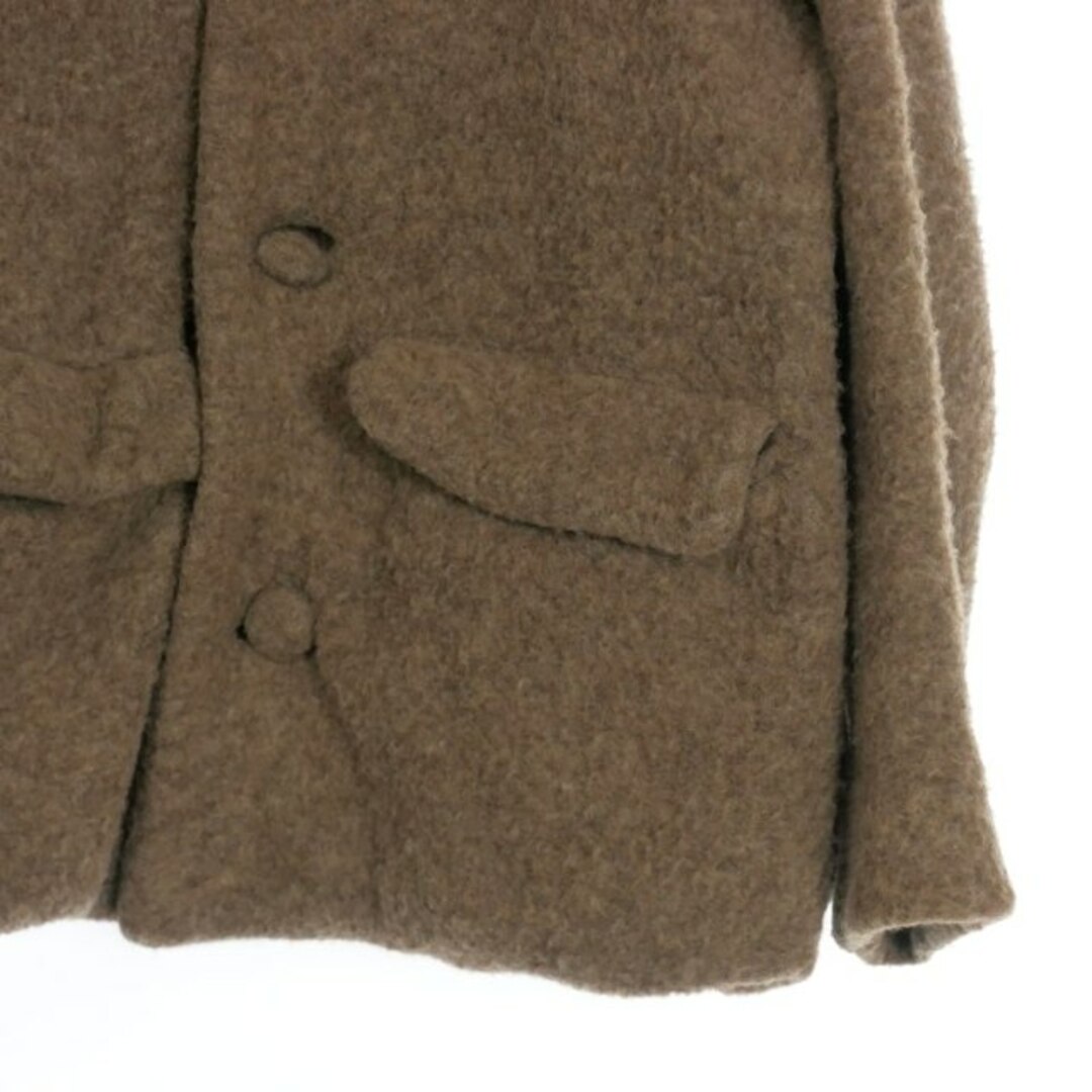 ブランワイエム Blanc YM ウールジャケット ブルゾン Ｍ ブラウン61cm袖丈