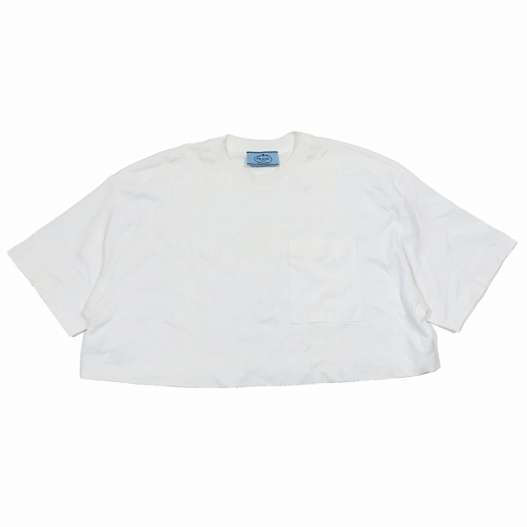 PRADA(プラダ)のプラダ PRADA CROPPED JERSEY TEE Tシャツ 半袖 レディースのトップス(Tシャツ(半袖/袖なし))の商品写真