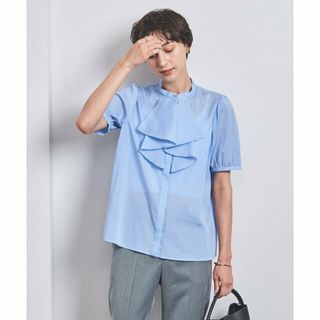 ユナイテッドアローズ(UNITED ARROWS)の【LT.BLUE】TA/P/C フロントフリル ショートスリーブ ブラウス(シャツ/ブラウス(長袖/七分))