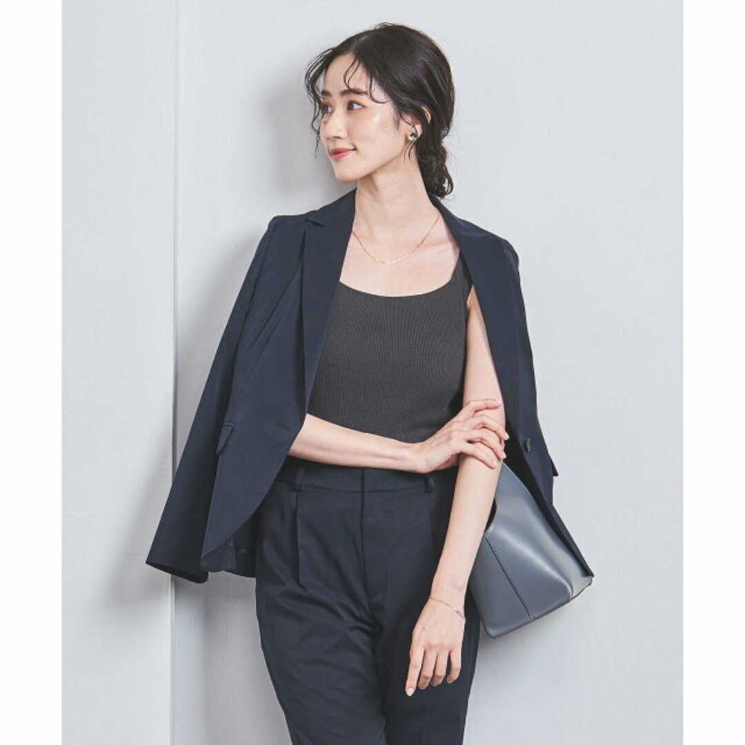 UNITED ARROWS(ユナイテッドアローズ)の【NAVY】ポリエステル シングル テーラード ジャケット レディースのジャケット/アウター(テーラードジャケット)の商品写真