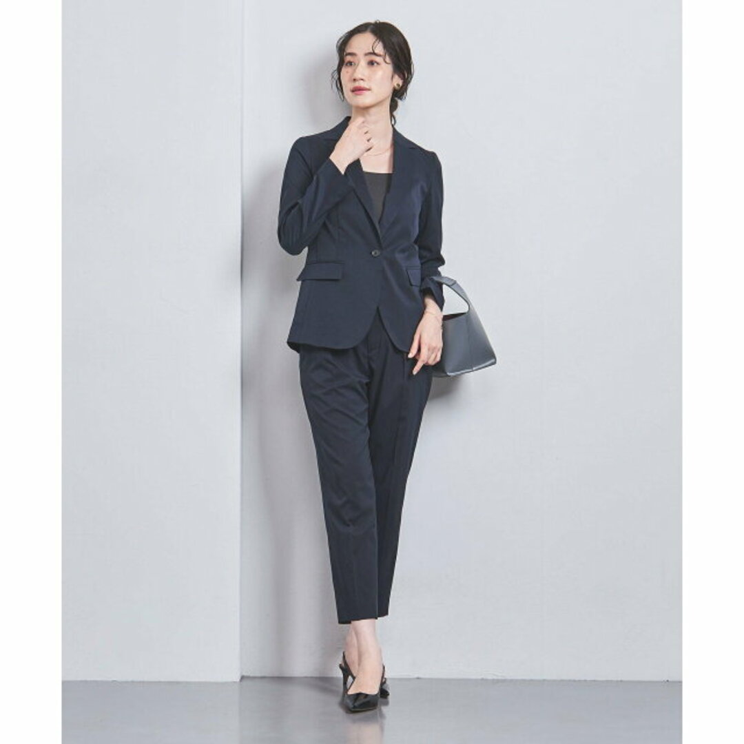 UNITED ARROWS(ユナイテッドアローズ)の【NAVY】ポリエステル シングル テーラード ジャケット レディースのジャケット/アウター(テーラードジャケット)の商品写真